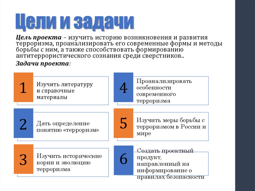 Цели и задачи