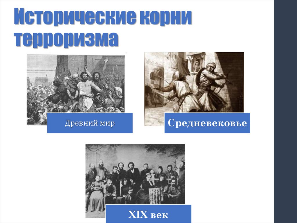 Исторические корни терроризма