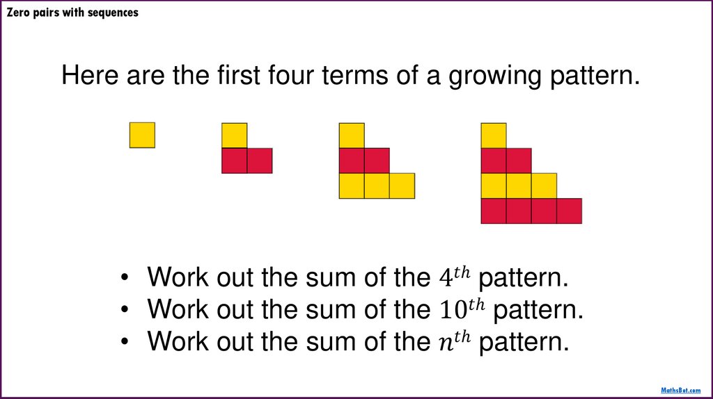 Zero pairs with sequences
