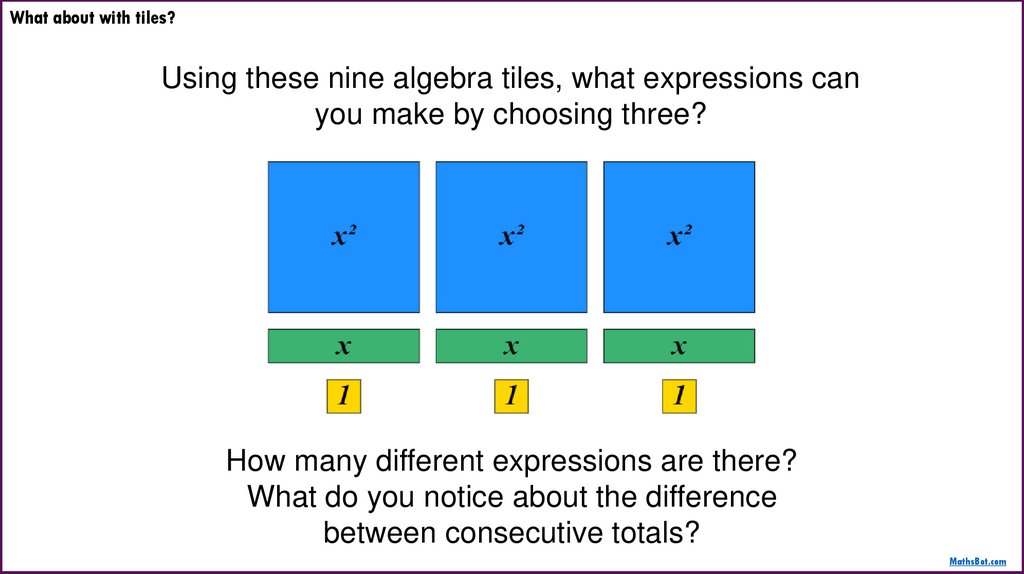 What about with tiles?