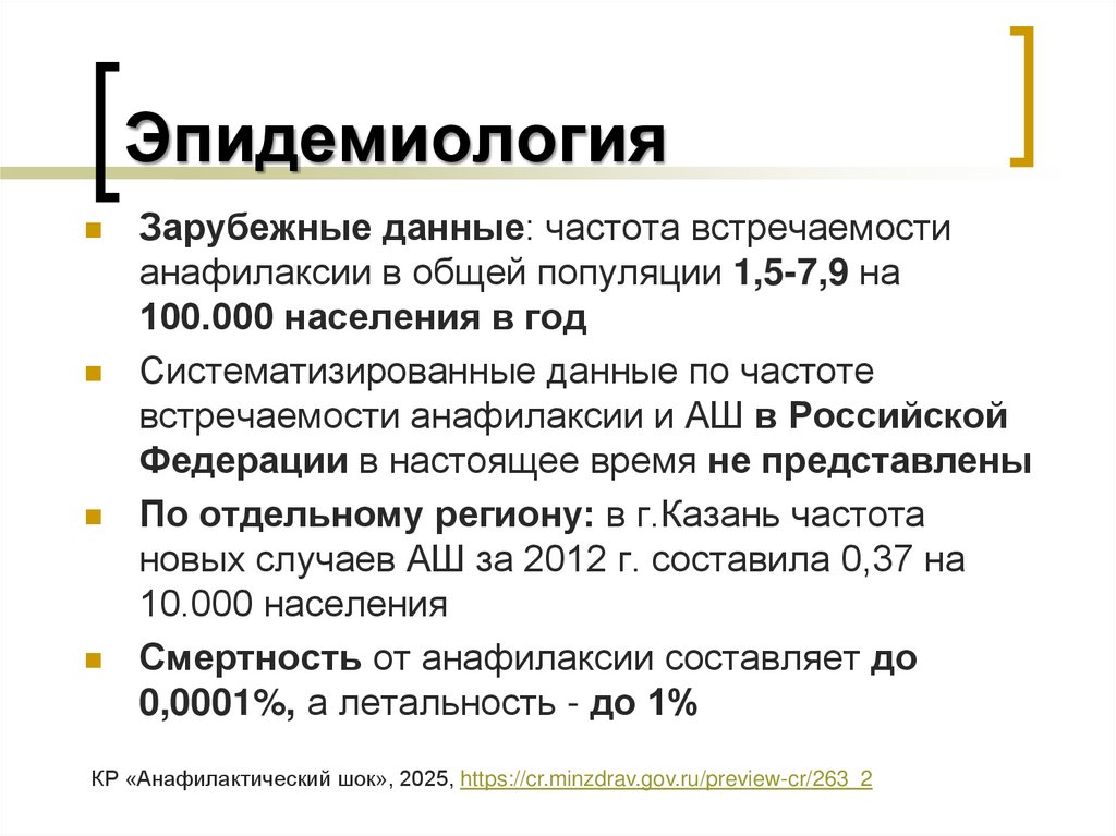 Эпидемиология