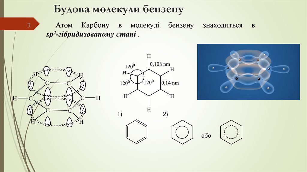 Будова молекули бензену