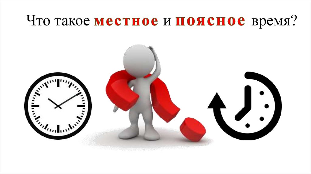 Что такое местное и поясное время?