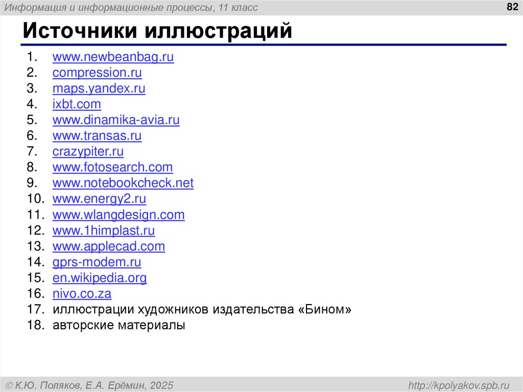Источники иллюстраций