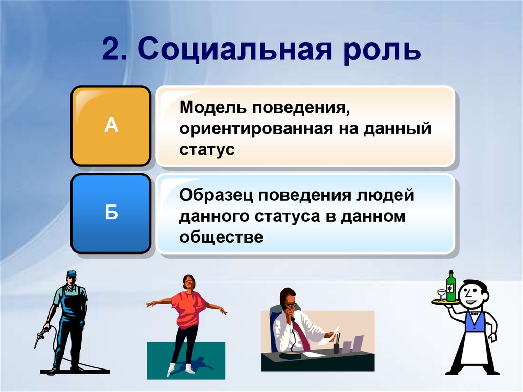 2. Социальная роль