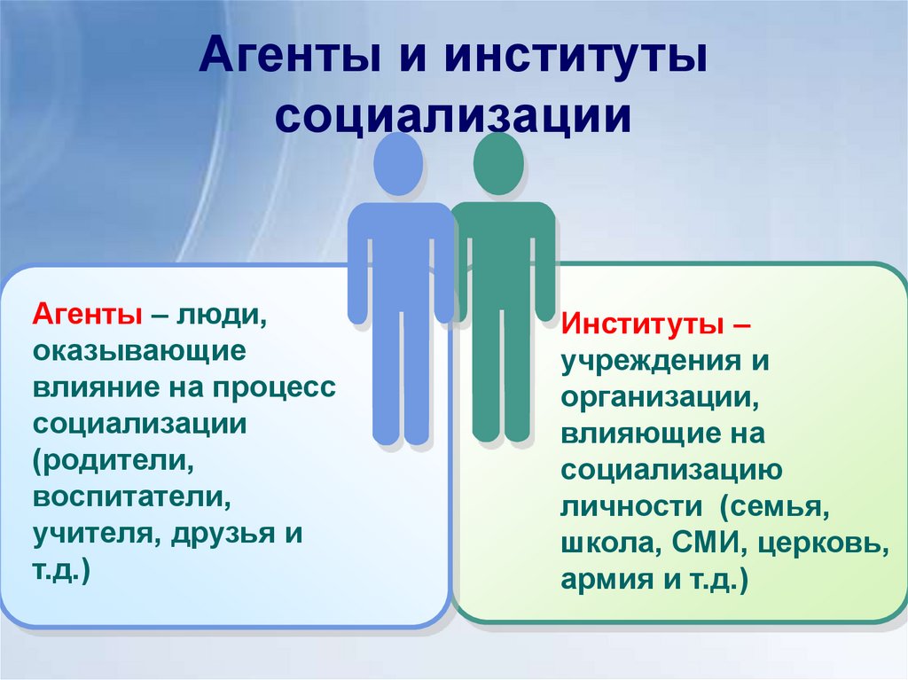 Агенты и институты социализации
