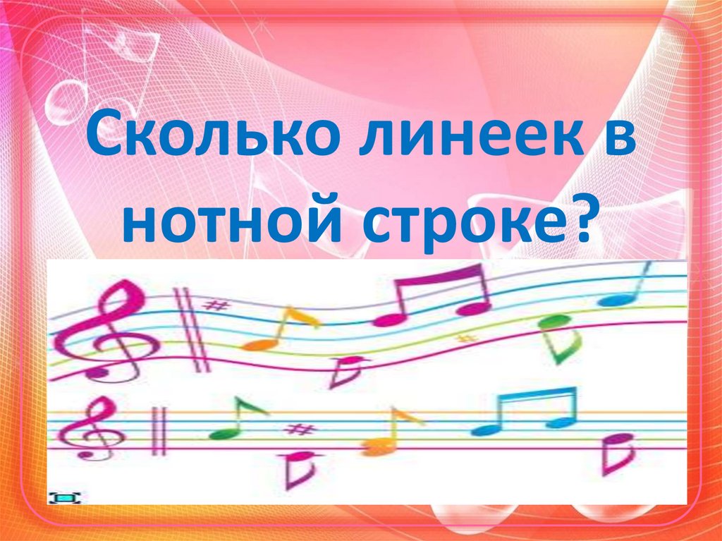 Сколько линеек в нотной строке?