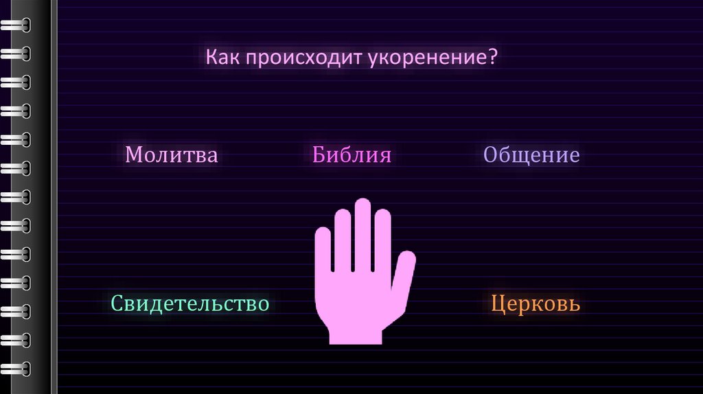 Как происходит укоренение?