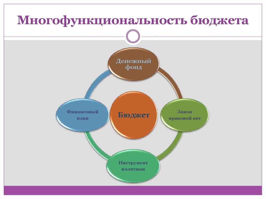 Многофункциональность бюджета