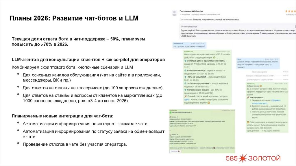 Планы 2026: Развитие чат-ботов и LLM