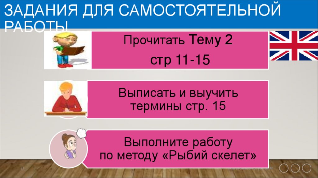 Задания для самостоятельной работы