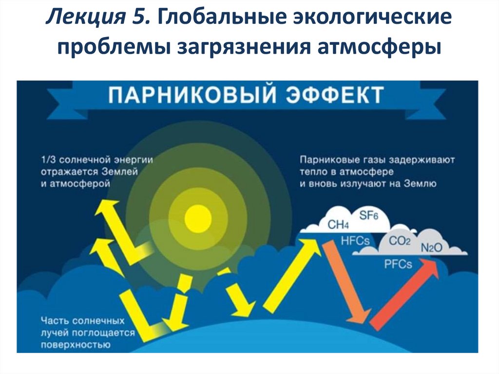 Лекция 5. Глобальные экологические проблемы загрязнения атмосферы