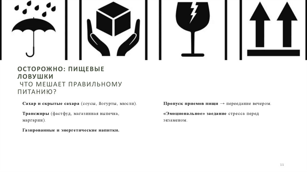 Осторожно: пищевые ловушки  Что мешает правильному питанию?