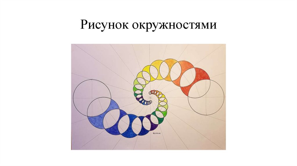 Рисунок окружностями
