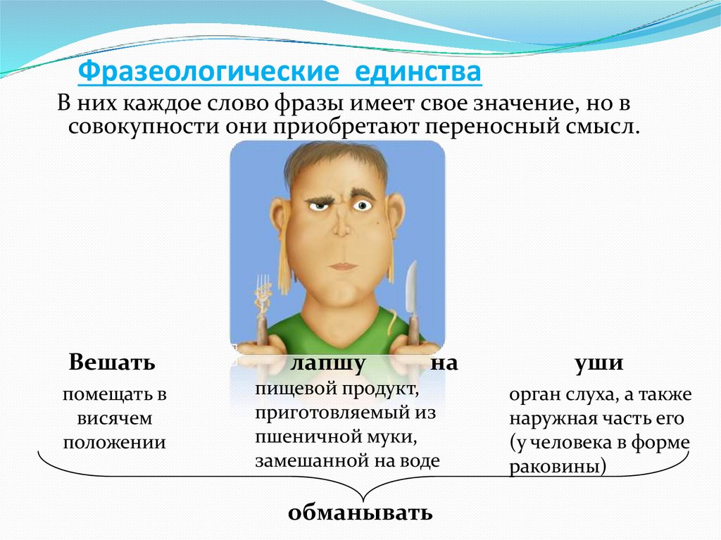 Фразеологические единства