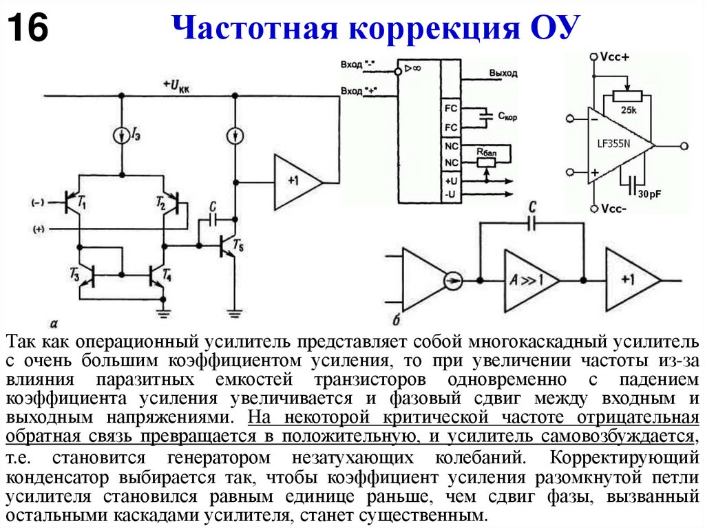 Частотная коррекция ОУ