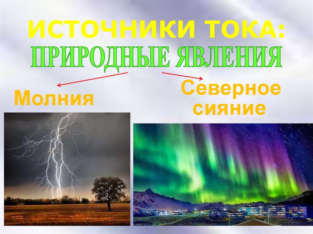 ИСТОЧНИКИ ТОКА: