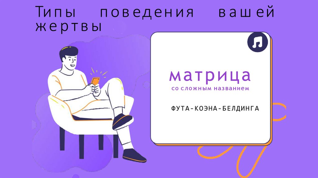 Типы поведения вашей жертвы
