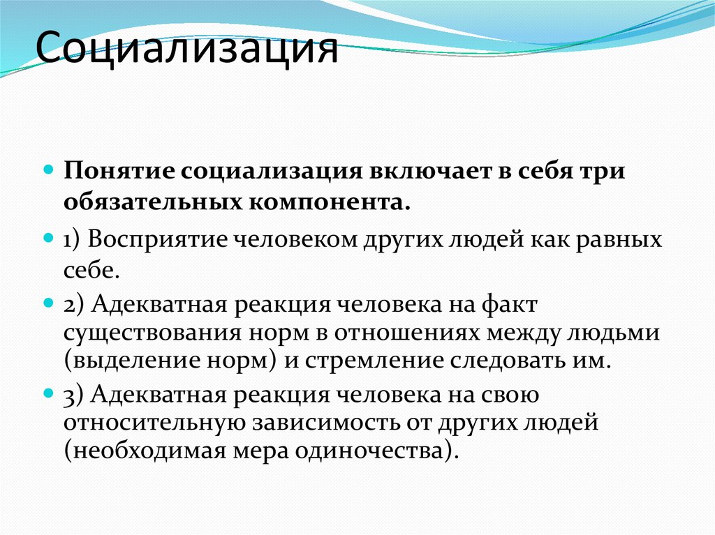 Социализация