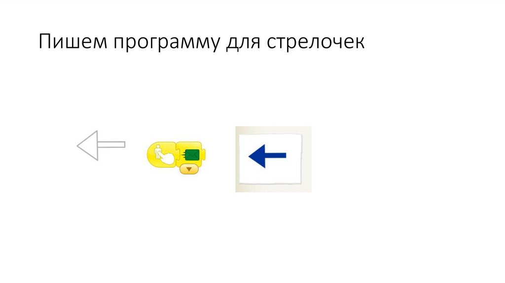 Пишем программу для стрелочек