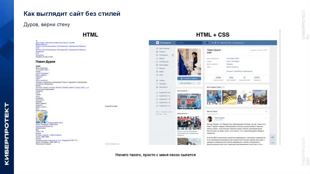 Как выглядит сайт без стилей