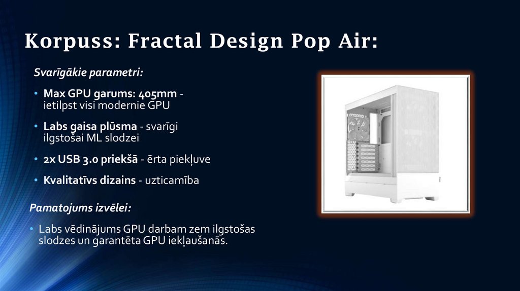 Korpuss: Fractal Design Pop Air: