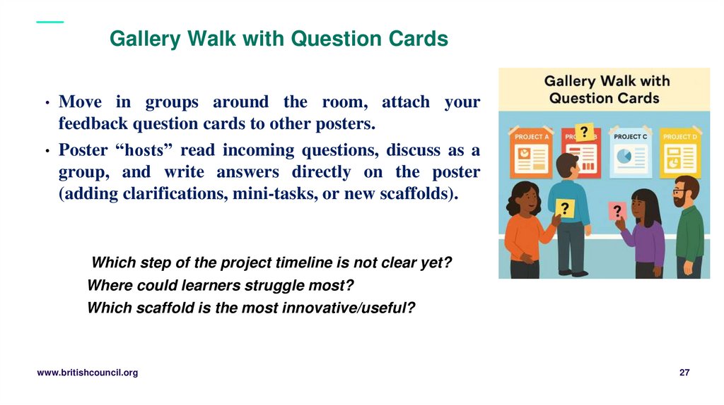 Gallery Walk with Question Cards