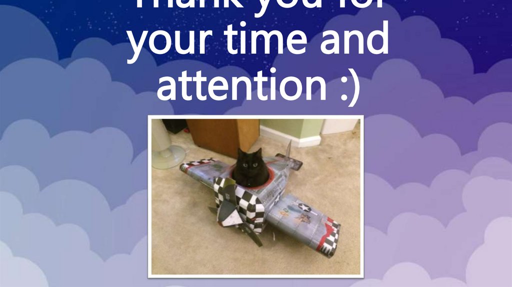 Thank you for your time and attention :)