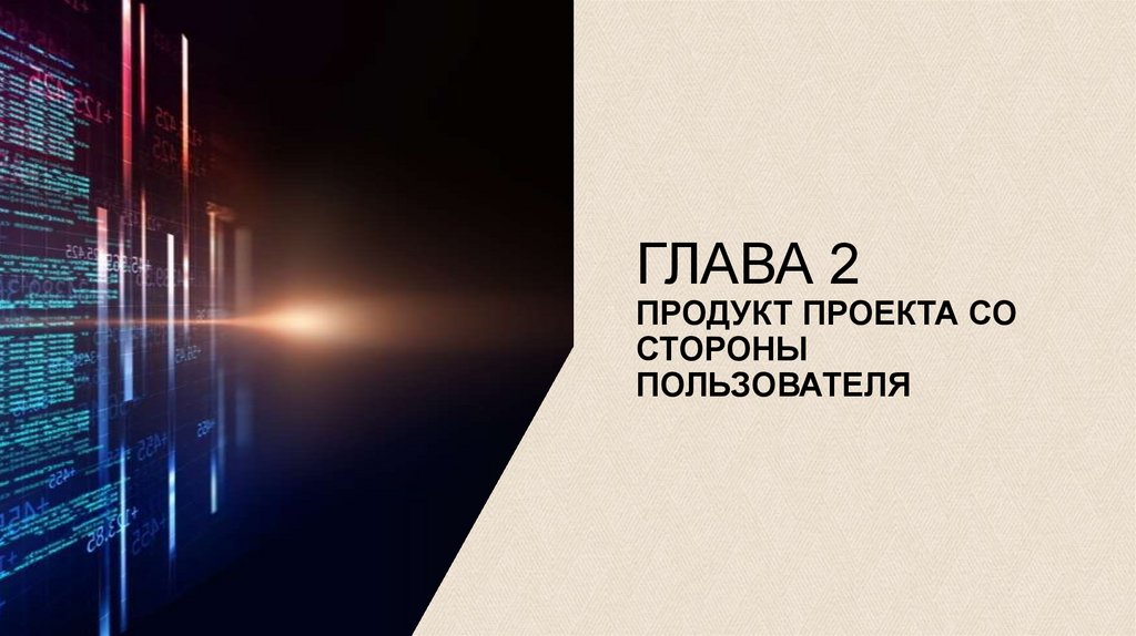 Глава 2 Продукт проекта со стороны пользователя