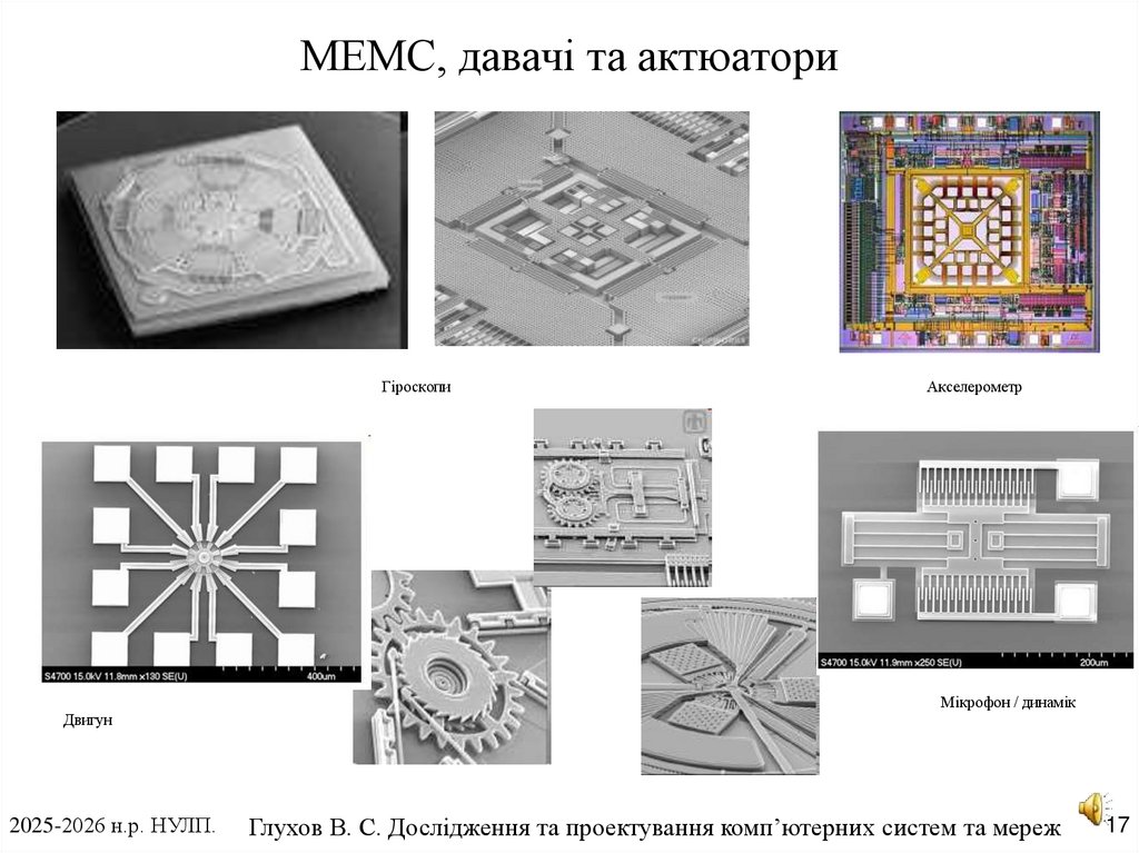 МЕМС, давачі та актюатори