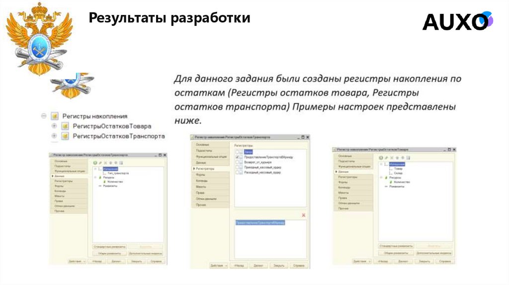 Результаты разработки