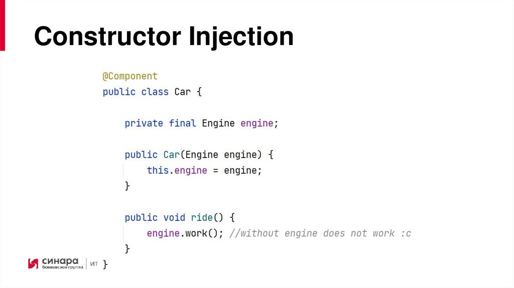 Constructor Injection