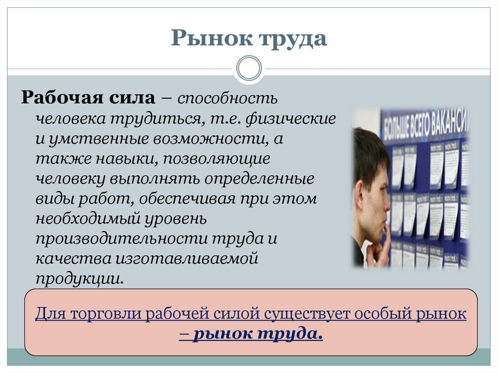 Рынок труда