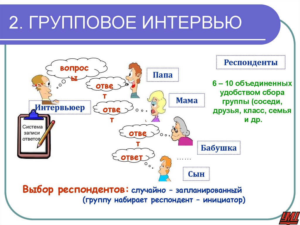 2. ГРУППОВОЕ ИНТЕРВЬЮ