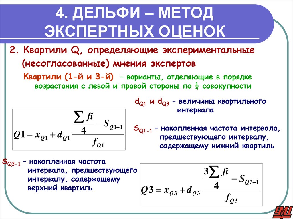 4. ДЕЛЬФИ – МЕТОД ЭКСПЕРТНЫХ ОЦЕНОК