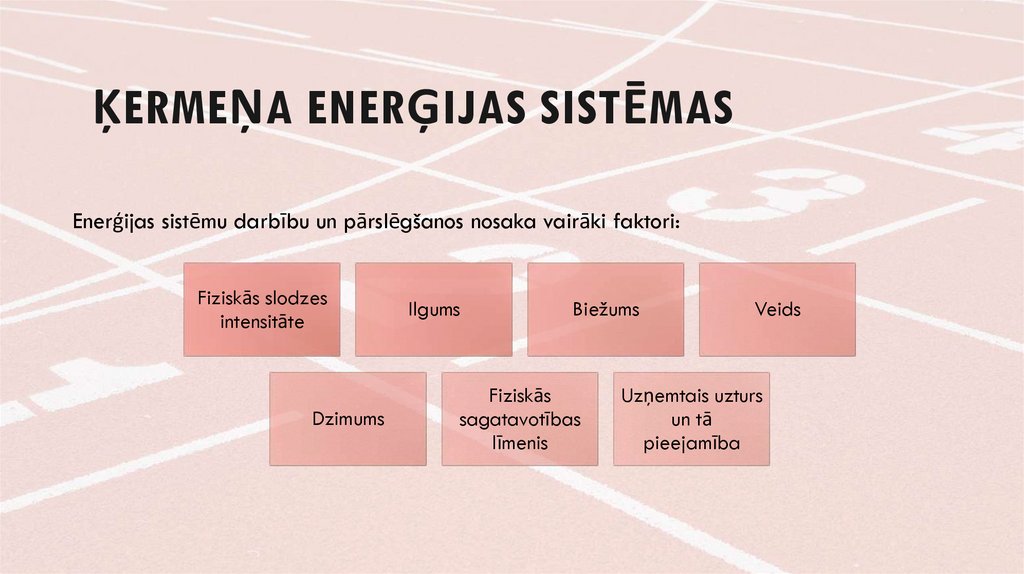 Ķermeņa enerģijas sistēmas