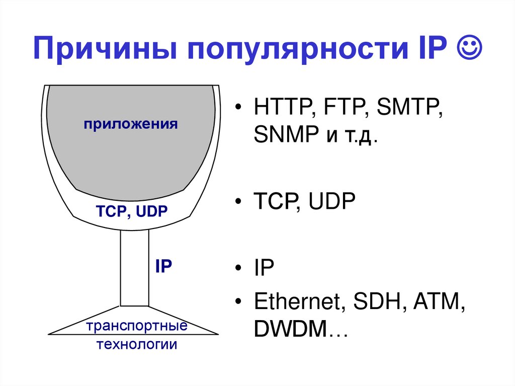 Причины популярности IP 