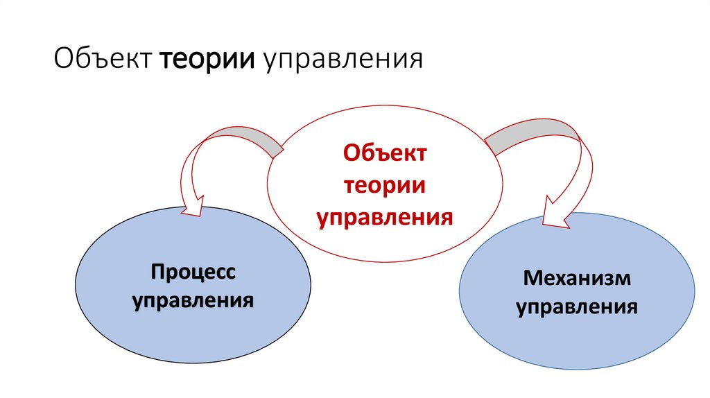 Объект теории управления
