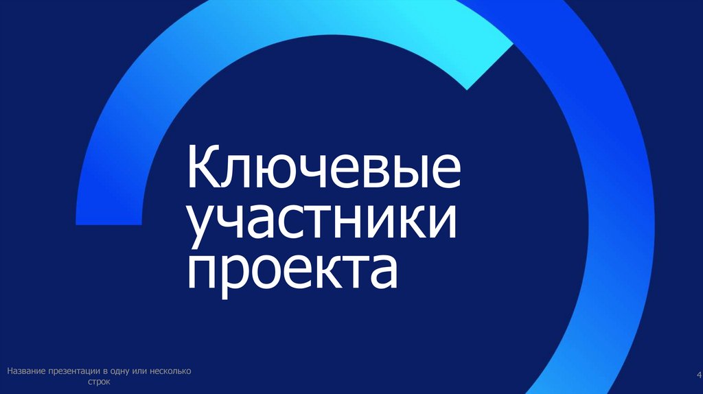 Ключевые участники проекта