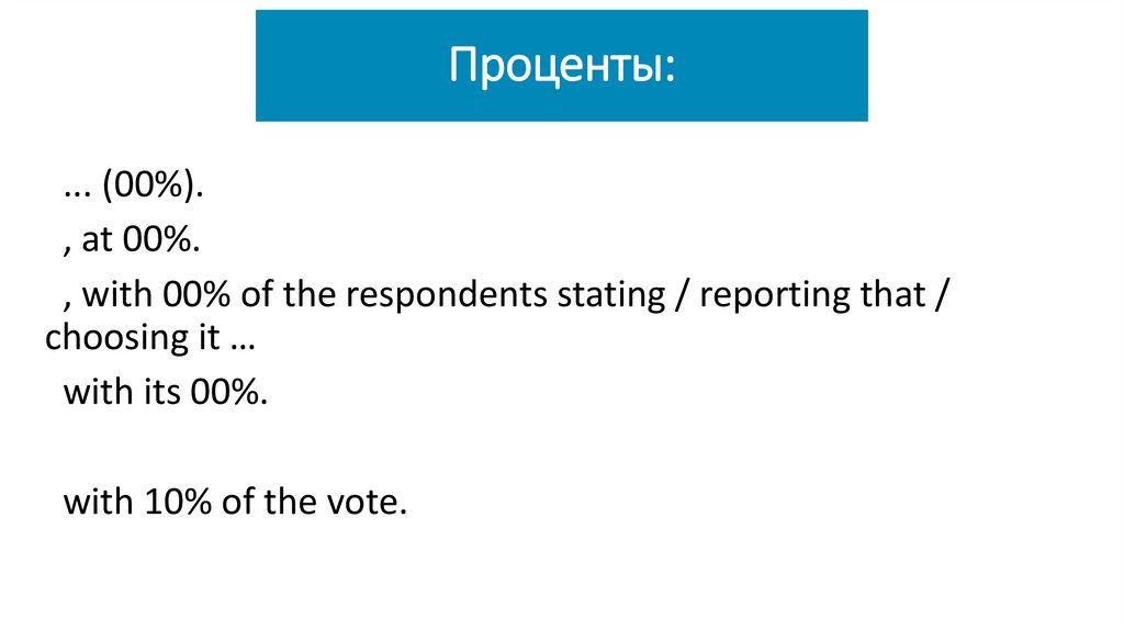 Проценты: