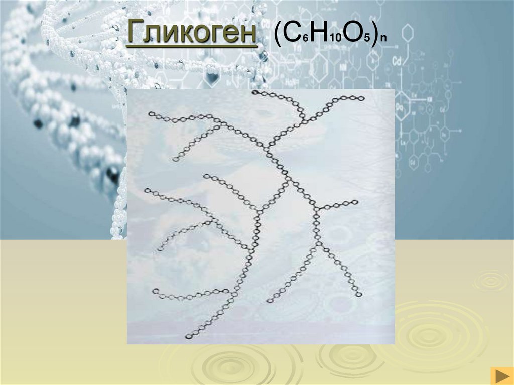 Гликоген (С6Н10О5)n