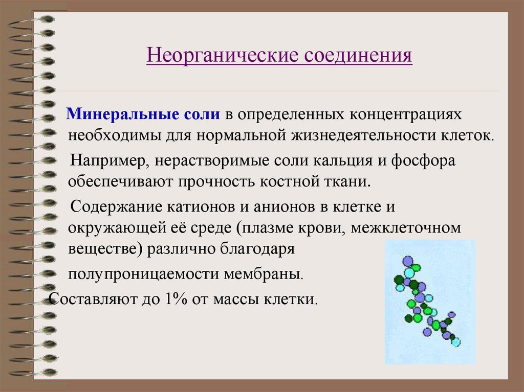 Неорганические соединения