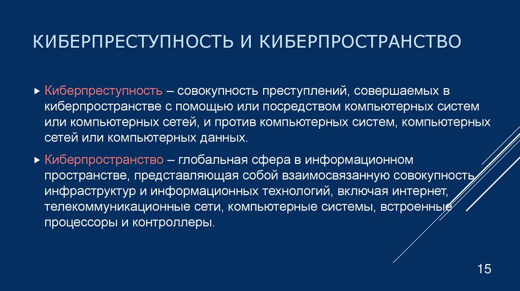 Киберпреступность и киберпространство