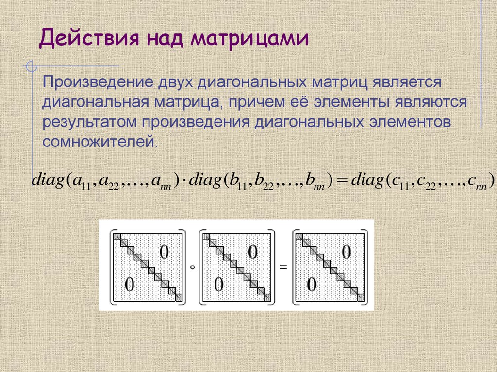 Действия над матрицами