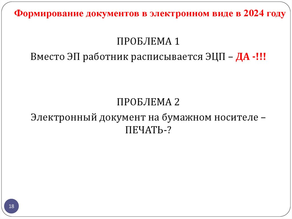 Формирование документов в электронном виде в 2024 году