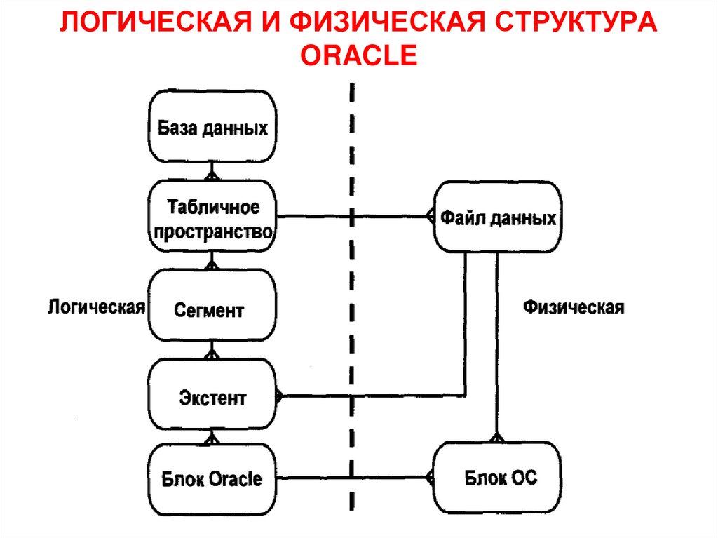 ЛОГИЧЕСКАЯ И ФИЗИЧЕСКАЯ СТРУКТУРА ORACLE