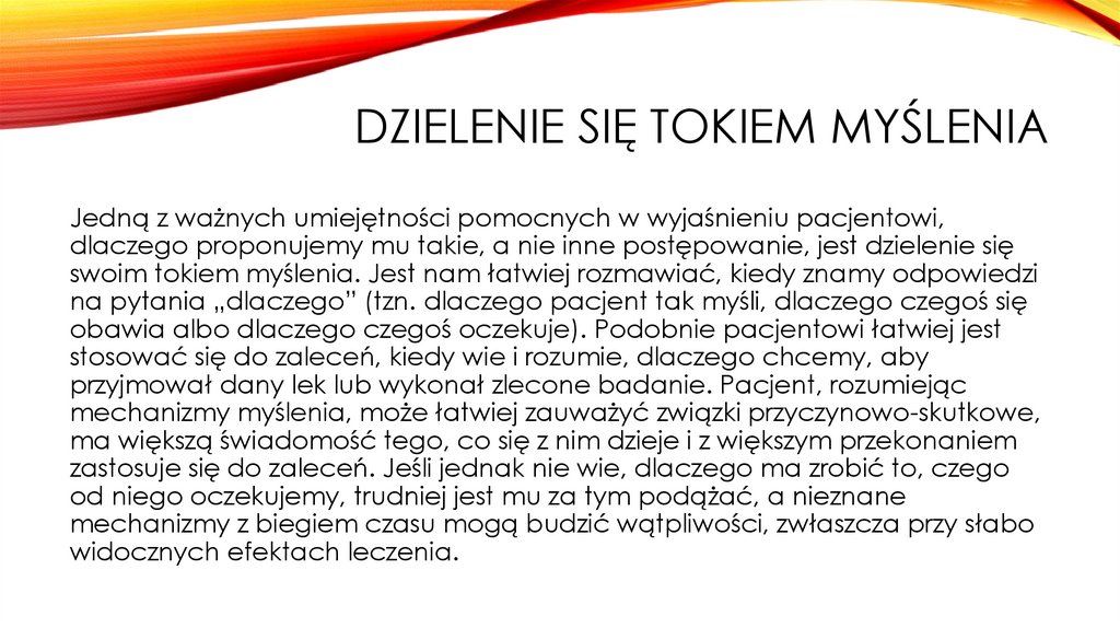 Dzielenie się tokiem myślenia