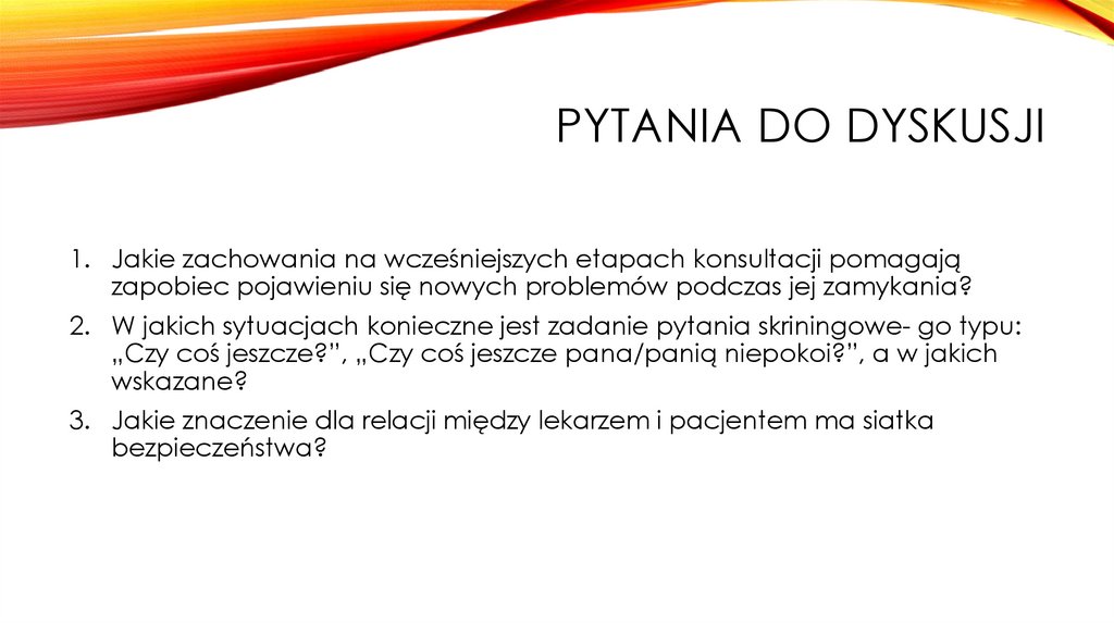 Pytania do dyskusji