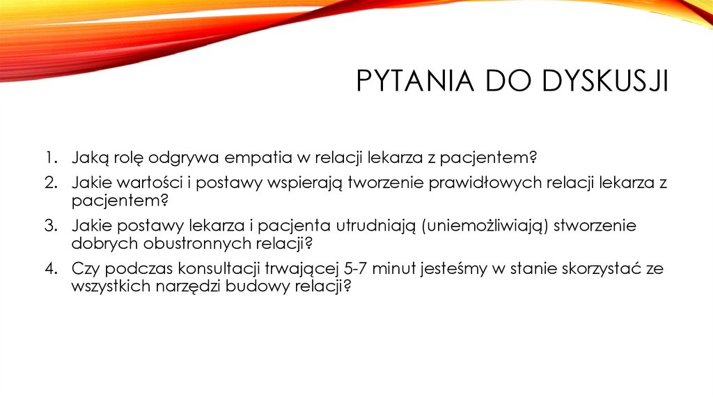 Pytania do dyskusji