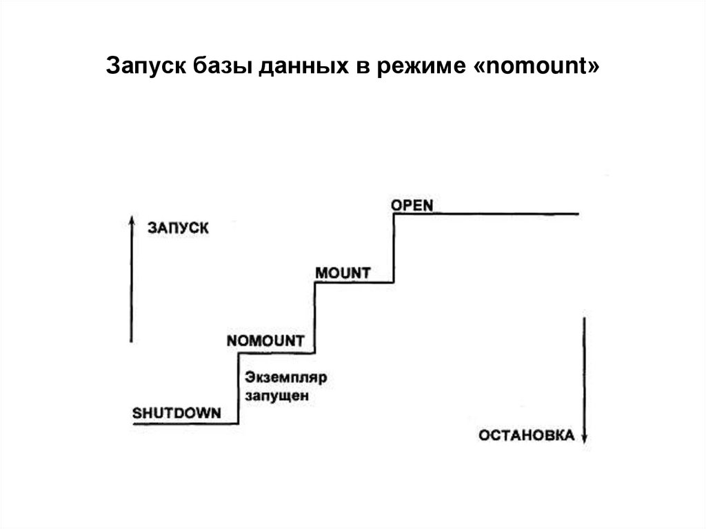 Запуск базы данных в режиме «nomount»